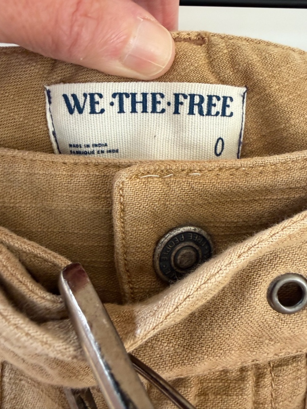 We The Free Win Me Over Cargo Skirt in Dried Cumin Combo - Picture 7 of 8